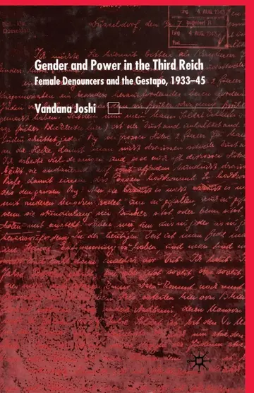 Cover of Gender and Power in the Third Reich