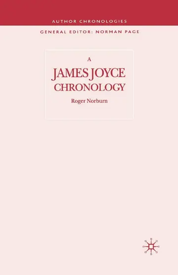 Cover of A James Joyce Chronology