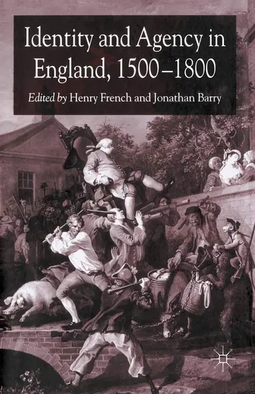 Cover of Identity and Agency in England 1500-1800