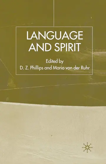 Cover of Language and Spirit