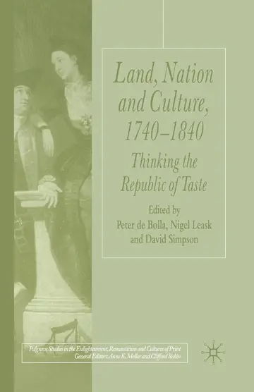 Cover of Land, Nation and Culture, 1740-1840