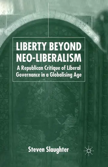 Cover of Liberty Beyond Neo-liberalism