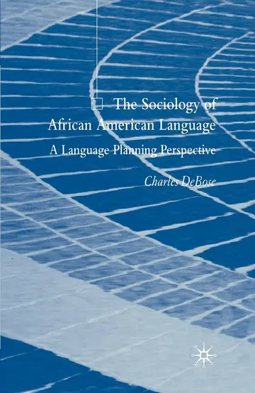 Cover of The Sociology of African American Language