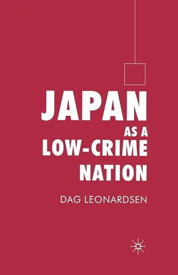 Cover of Japan as a Low-Crime Nation