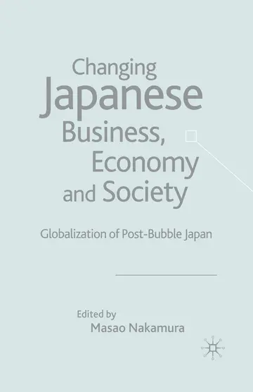 Cover of Changing Japanese Business, Economy and Society