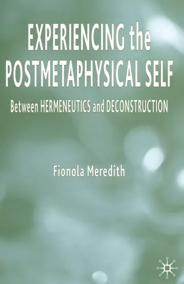 Cover of Experiencing the Postmetaphysical Self