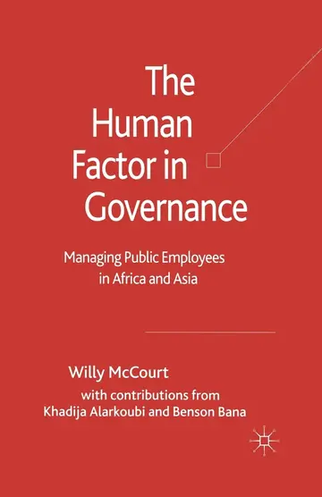 Cover of The Human Factor in Governance