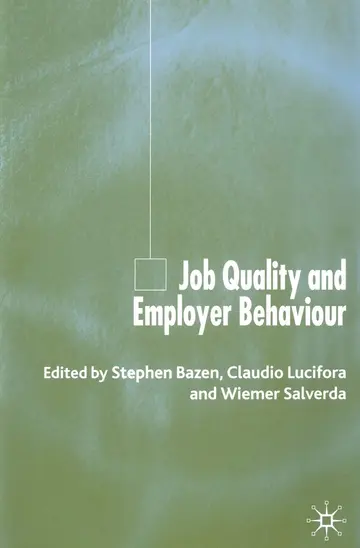 Cover of Job Quality and Employer Behaviour