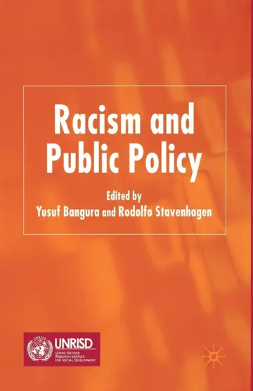 Cover of Racism and Public Policy