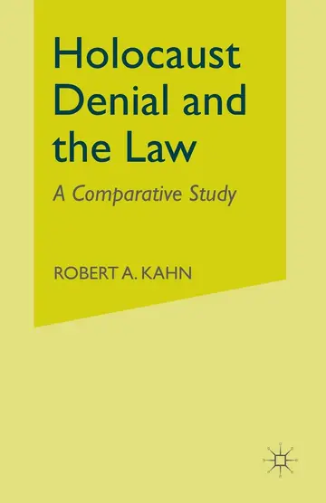 Cover of Holocaust Denial and the Law