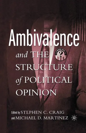 Cover of Ambivalence and the Structure of Political Opinion