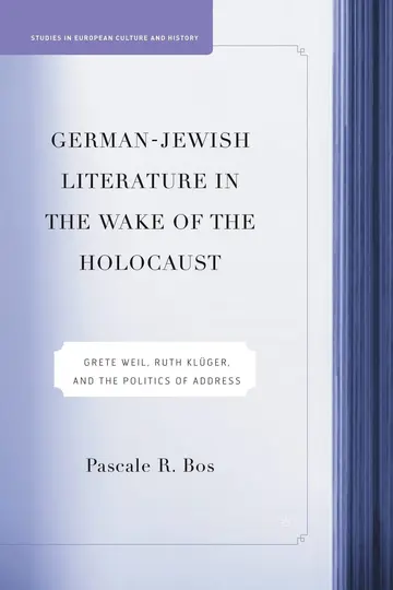 Cover of German-Jewish Literature in the Wake of the Holocaust