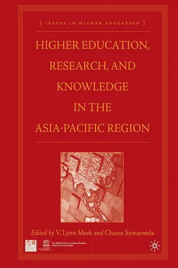 Cover of Higher Education, Research, and Knowledge in the Asia-pacific Region