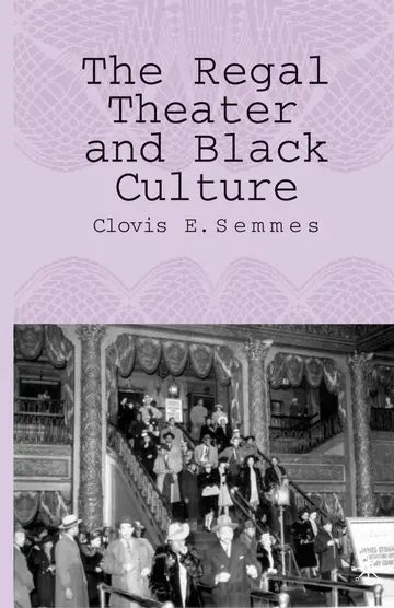 Cover of The Regal Theater and Black Culture