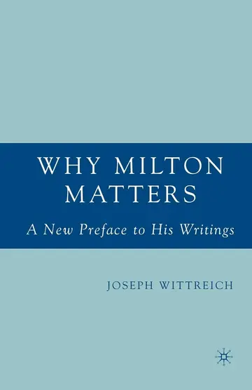 Cover of Why Milton Matters