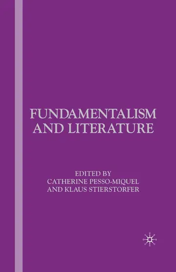 Cover of Fundamentalism and Literature