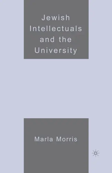 Cover of Jewish Intellectuals and the University