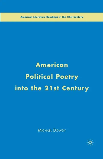 Cover of American Political Poetry in the 21st Century