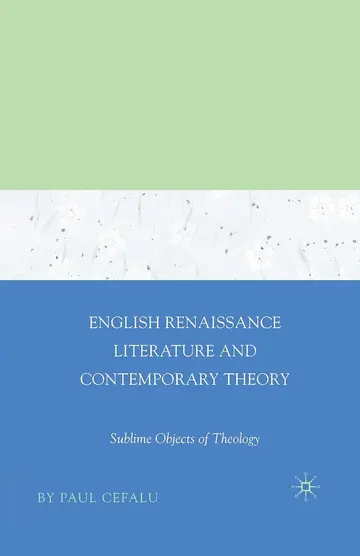 Cover of English Renaissance Literature and Contemporary Theory