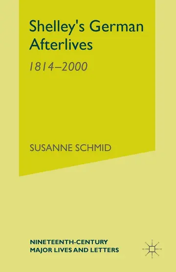 Cover of Shelley's German Afterlives 1814-2000