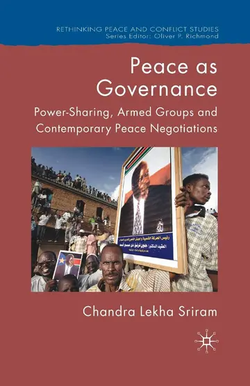Cover of Peace as Governance