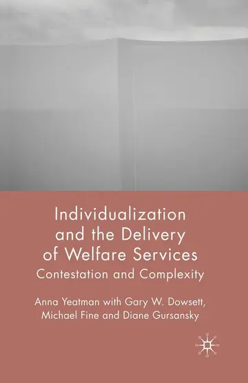 Cover of Individualization and the Delivery of Welfare Services