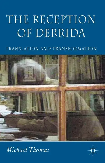 Cover of The Reception of Derrida