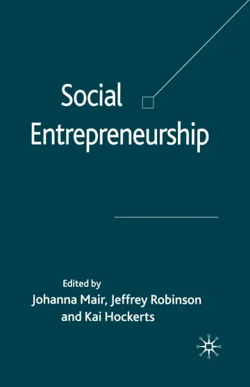Cover of Social Entrepreneurship