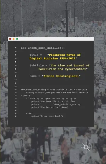 Cover of Firebrand Waves of Digital Activism 1994-2014