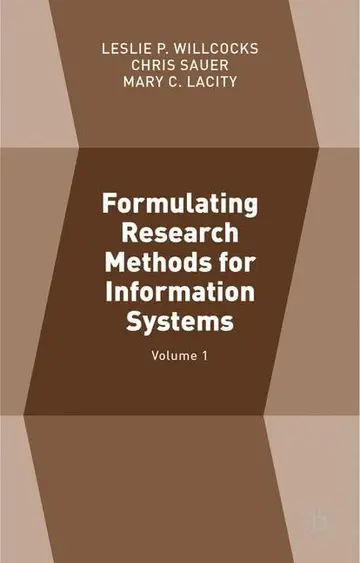 Cover of Formulating Research Methods for Information Systems