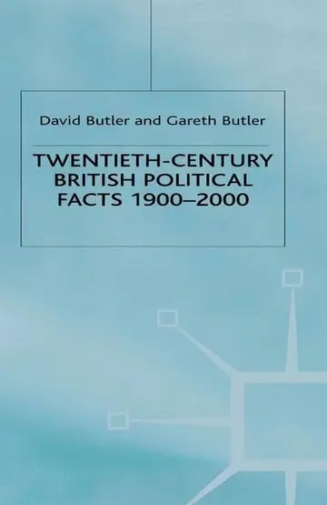 Cover of Twentieth-century British Political Facts 1900-2000