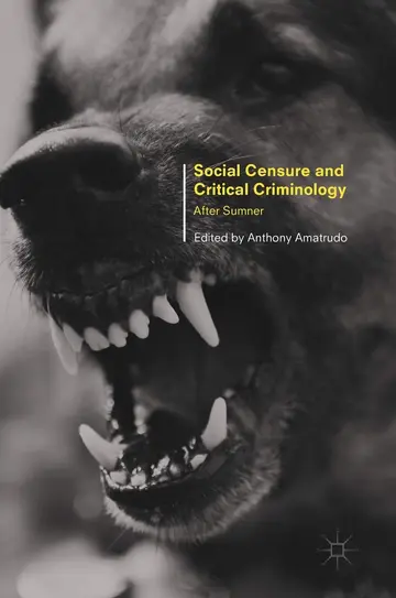 Cover of Social Censure and Critical Criminology