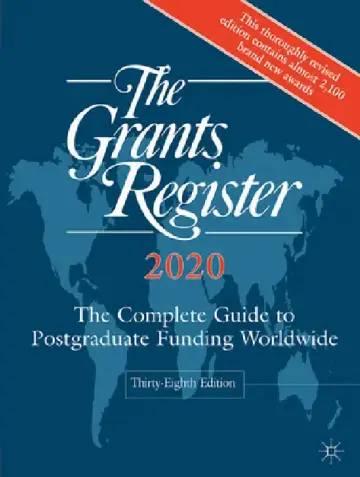 Cover of The Grants Register 2020