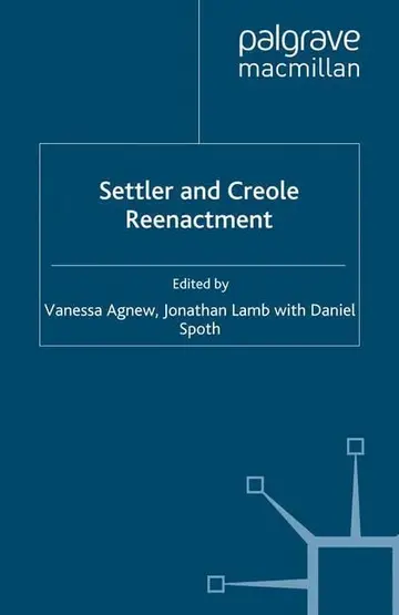 Cover of Settler and Creole Reenactment