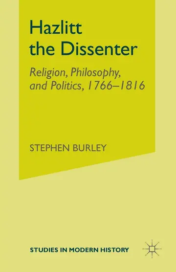 Cover of Hazlitt the Dissenter
