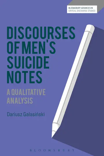 Cover of Discourses of Men's Suicide Notes