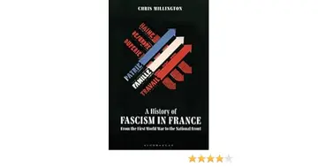 Cover of A History of Fascism in France from the First World War to the National Front