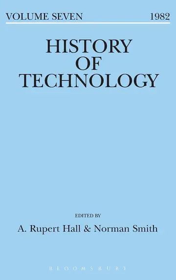 Cover of History of Technology Volume 7