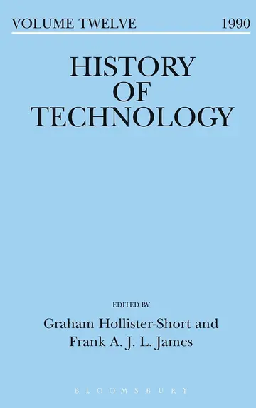 Cover of History of Technology Volume 12