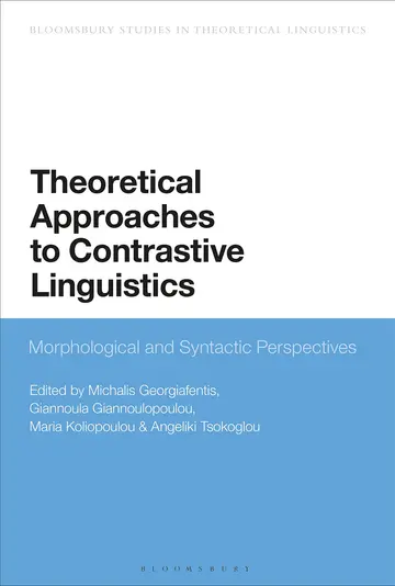 Cover of Contrastive Studies in Morphology and Syntax