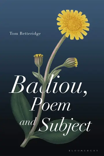 Cover of Badiou, Poem and Subject