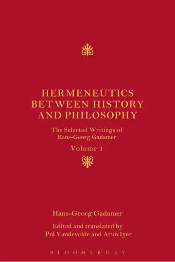 Cover of Hermeneutics between History and Philosophy
