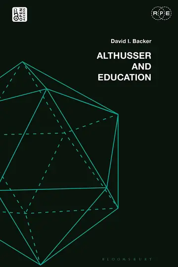 Cover of Althusser and Education
