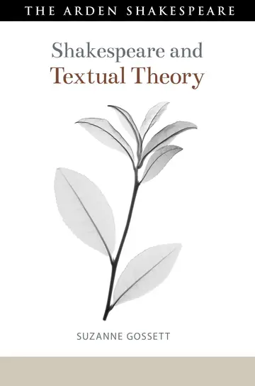 Cover of Shakespeare and Textual Theory