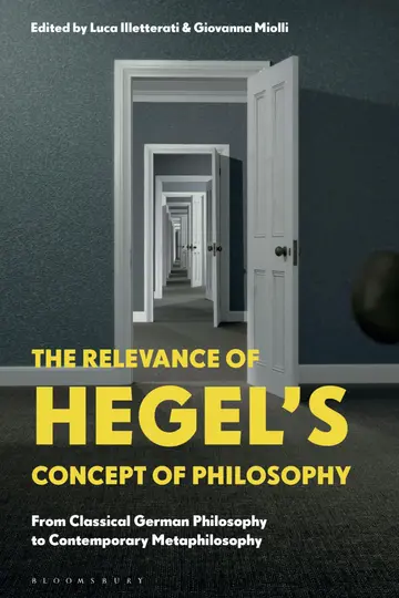 Cover of The Relevance of Hegel’s Concept of Philosophy