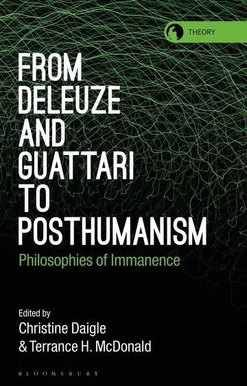 Cover of From Deleuze and Guattari to Posthumanism