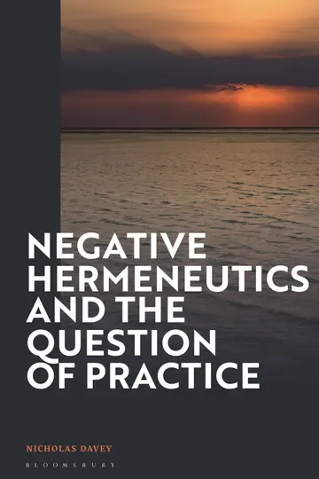 Cover of Negative Hermeneutics and the Question of Practice
