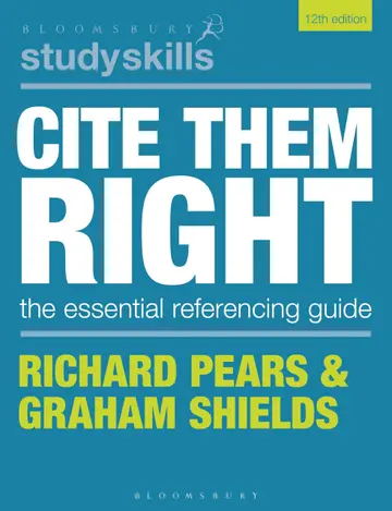 Cover of Cite Them Right