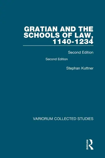 Cover of Gratian and the Schools of Law, 1140-1234