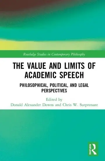 Cover of The Value and Limits of Academic Speech